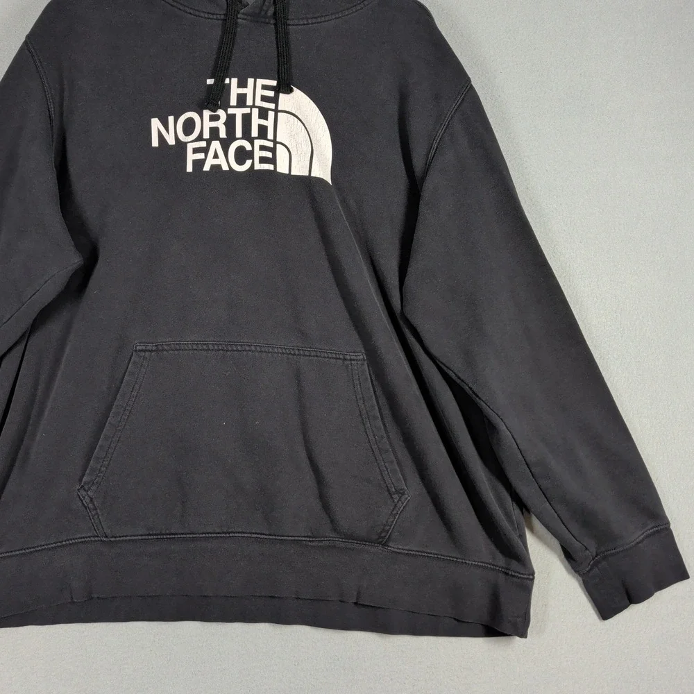 The North Face Hoodie Mens XXL Black Half Dome Logo Pullover Sweatshirt Outdoor‎